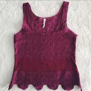 Free People Eyelet Tank
